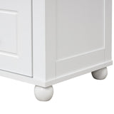 Tall Bathroom Storage Cabinet, Freestanding Storage Cabinet with Two Drawers