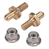 2 Pieces Grill Door Hinge Pins Premium Brass and Stainless Steel Replacement