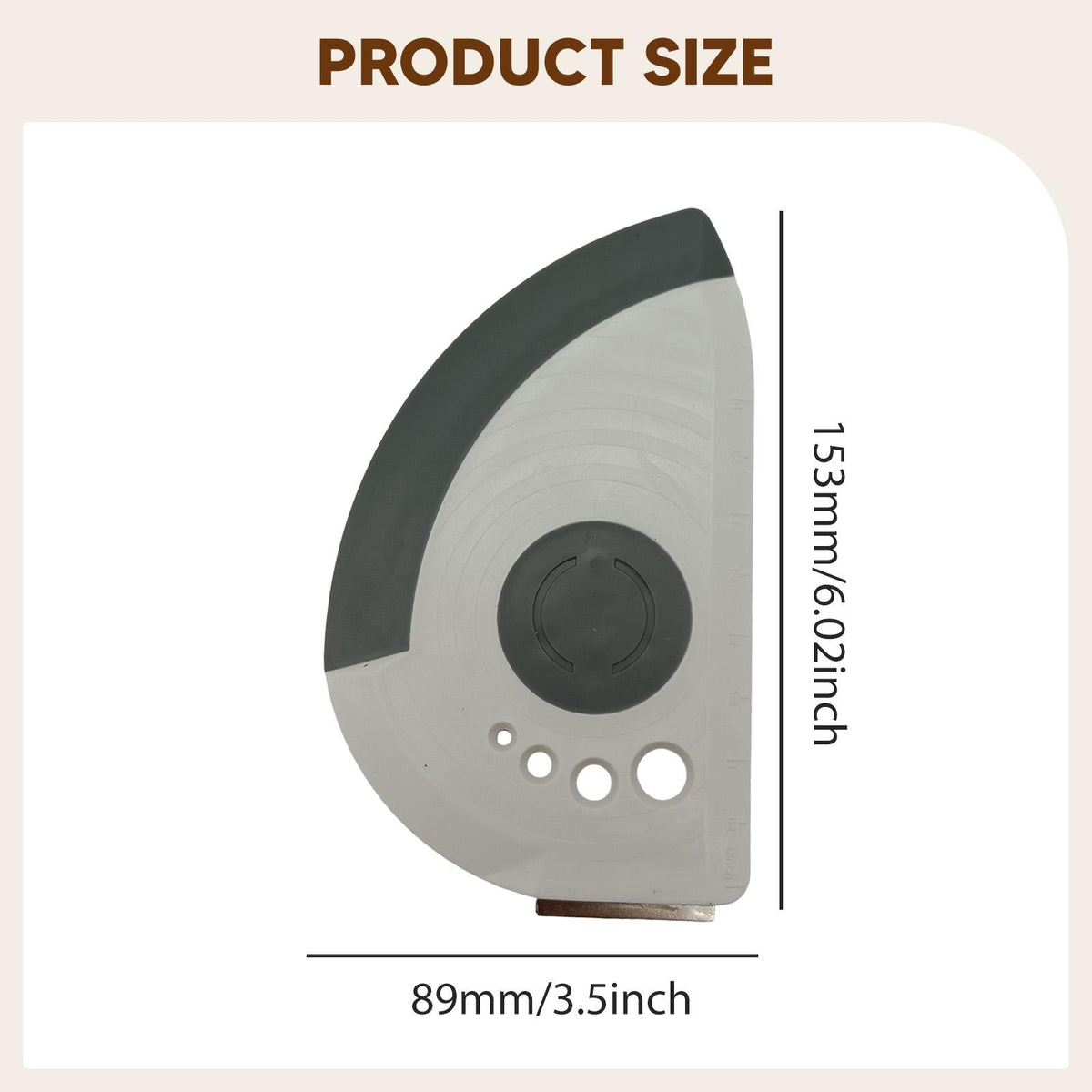 Bench Dough Scraper Portable Silicone Bowl Scraper for Cheese Butter Noodles gray