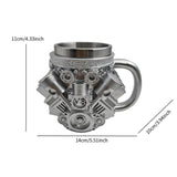 Engine Coffee Mug Unique Heat Resistant Drink Cup for Kitchen Festival Hotel V8 S