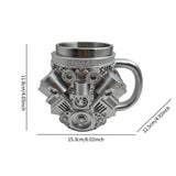 Engine Coffee Mug Unique Heat Resistant Drink Cup for Kitchen Festival Hotel V8 L
