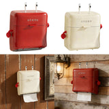 Paper Tissue Dispenser Toilet Paper Holder for Multifold Bathroom Roll Paper White