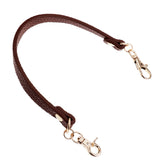 Maxbell 4Pieces PU Leather Short Handbag Bag Strap Replacement Purse Handle Coffee