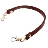 Maxbell 4Pieces PU Leather Short Handbag Bag Strap Replacement Purse Handle Coffee