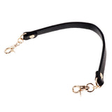 Maxbell 10Pieces PU Leather Short Handbag Bag Strap Replacement Purse Handle Black
