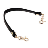 Maxbell 10Pieces PU Leather Short Handbag Bag Strap Replacement Purse Handle Black