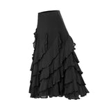 Maxbell Flamenco Ballroom Dance Costume Waltz Big Swing Long Skirt Dress Black - Aladdin Shoppers