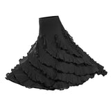 Maxbell Flamenco Ballroom Dance Costume Waltz Big Swing Long Skirt Dress Black - Aladdin Shoppers