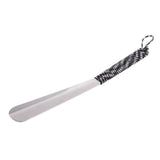 Maxbell Portable Stainless Steel Shoe Horn Handle Long Shoe Lifter Black white - Aladdin Shoppers