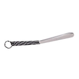 Maxbell Portable Stainless Steel Shoe Horn Handle Long Shoe Lifter Black white - Aladdin Shoppers
