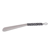 Maxbell Portable Stainless Steel Shoe Horn Handle Long Shoe Lifter Black white - Aladdin Shoppers