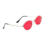 Maxbell Women Men Retro Vintage Round Sunglasses Metal Frame Glasses Red - Aladdin Shoppers