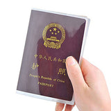 Maxbell 5Pieces Waterproof Passport Cover Clear Plastic ID Card Protector Case clear