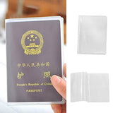 Maxbell 5Pieces Waterproof Passport Cover Clear Plastic ID Card Protector Case clear