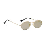 Maxbell Round Frame Women Men Mirror Sunglasses Eyewear Shades Eye Glasses Gold Frame Gold Lens - Aladdin Shoppers