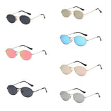 Maxbell Round Frame Women Men Mirror Sunglasses Eyewear Shades Eye Glasses Gold Frame Gold Lens - Aladdin Shoppers