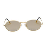 Maxbell Round Frame Women Men Mirror Sunglasses Eyewear Shades Eye Glasses Gold Frame Gold Lens - Aladdin Shoppers