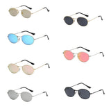 Maxbell Round Frame Women Men Mirror Sunglasses Eyewear Shades Eye Glasses Gold Frame Gold Lens - Aladdin Shoppers