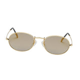 Maxbell Round Frame Women Men Mirror Sunglasses Eyewear Shades Eye Glasses Gold Frame Gold Lens - Aladdin Shoppers