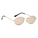 Maxbell Round Frame Women Men Mirror Sunglasses Eyewear Shades Eye Glasses Gold Frame Gold Lens - Aladdin Shoppers
