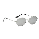 Maxbell Round Frame Women Men Mirror Sunglasses Eyewear Shades Eye Glasses Slivery Frame Slivery Lens - Aladdin Shoppers