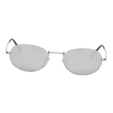 Maxbell Round Frame Women Men Mirror Sunglasses Eyewear Shades Eye Glasses Slivery Frame Slivery Lens - Aladdin Shoppers