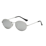 Maxbell Round Frame Women Men Mirror Sunglasses Eyewear Shades Eye Glasses Slivery Frame Slivery Lens - Aladdin Shoppers