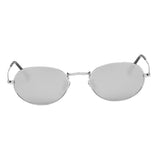 Maxbell Round Frame Women Men Mirror Sunglasses Eyewear Shades Eye Glasses Slivery Frame Slivery Lens - Aladdin Shoppers