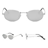 Maxbell Round Frame Women Men Mirror Sunglasses Eyewear Shades Eye Glasses Slivery Frame Slivery Lens - Aladdin Shoppers