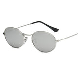 Maxbell Round Frame Women Men Mirror Sunglasses Eyewear Shades Eye Glasses Slivery Frame Slivery Lens - Aladdin Shoppers