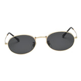 Round Frame Women Men Mirror Sunglasses Eyewear Shades Eye Glasses Gold Frame Black Gray Lens