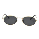 Round Frame Women Men Mirror Sunglasses Eyewear Shades Eye Glasses Gold Frame Black Gray Lens