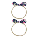 Maxbell Baby Girls Crown Headband Newborn Princess Elastic Head Band navy blue 1# - Aladdin Shoppers