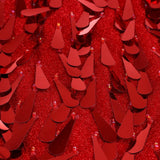 Maxbell Women Latin Ballroom Dance Costume Sequins Tassel Sling Skirt Red - Aladdin Shoppers