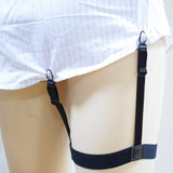 2packs Mens T Shirt Suspender Stays Holders Elastic Garter Locking Clamps