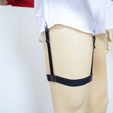 2packs Mens T Shirt Suspender Stays Holders Elastic Garter Locking Clamps