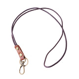 Maxbell 2Pieces Leather Lanyard Neck Wrist Strap ID Card Badge Phone Key Holder 49cm