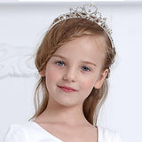 Maxbell Children's Wedding Crown Headband 36.5cm Circumference Crystal Rhinestone Hairband For Kids Girls - Aladdin Shoppers