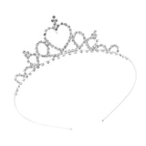 Maxbell Children's Wedding Crown Headband 36.5cm Circumference Crystal Rhinestone Hairband For Kids Girls - Aladdin Shoppers