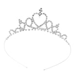 Maxbell Children's Wedding Crown Headband 36.5cm Circumference Crystal Rhinestone Hairband For Kids Girls - Aladdin Shoppers