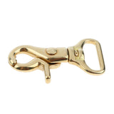 Maxbell 2 Sets Brass Lobster Clasp Hook Swivel Trigger Snap Hook & D Ring