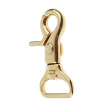 Maxbell 2 Sets Brass Lobster Clasp Hook Swivel Trigger Snap Hook & D Ring