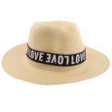 Men Women Wide Brim Straw Cap Summer Outdoor Beach Sun Hat Beige