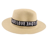 Men Women Wide Brim Straw Cap Summer Outdoor Beach Sun Hat Beige