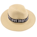 Men Women Wide Brim Straw Cap Summer Outdoor Beach Sun Hat Beige