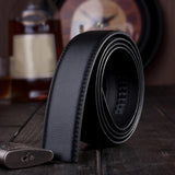 Maxbell Men's Casual Formal Automatic Waist Strap Belt Slide Waistband No Buckle