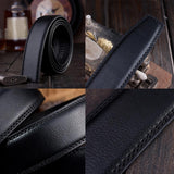 Maxbell Men's Casual Formal Automatic Waist Strap Belt Slide Waistband No Buckle