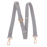 PU Leather Adjustable Crossbody Bag Shoulder Bag Strap Replacement  Gray