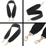 Wide Shoulder Bag Strap Replacement Removable Handbag Purse Tote Strap Black