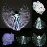 Maxbell Halloween Large Luminous Butterfly Light up LED Belly Dance Wings Style 2